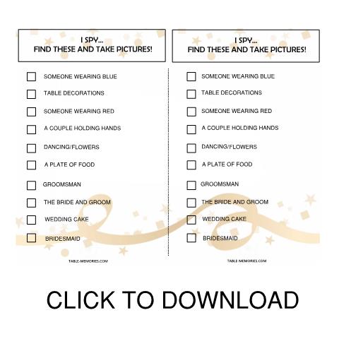 DOWNLOAD WEDDING I SPY CARD